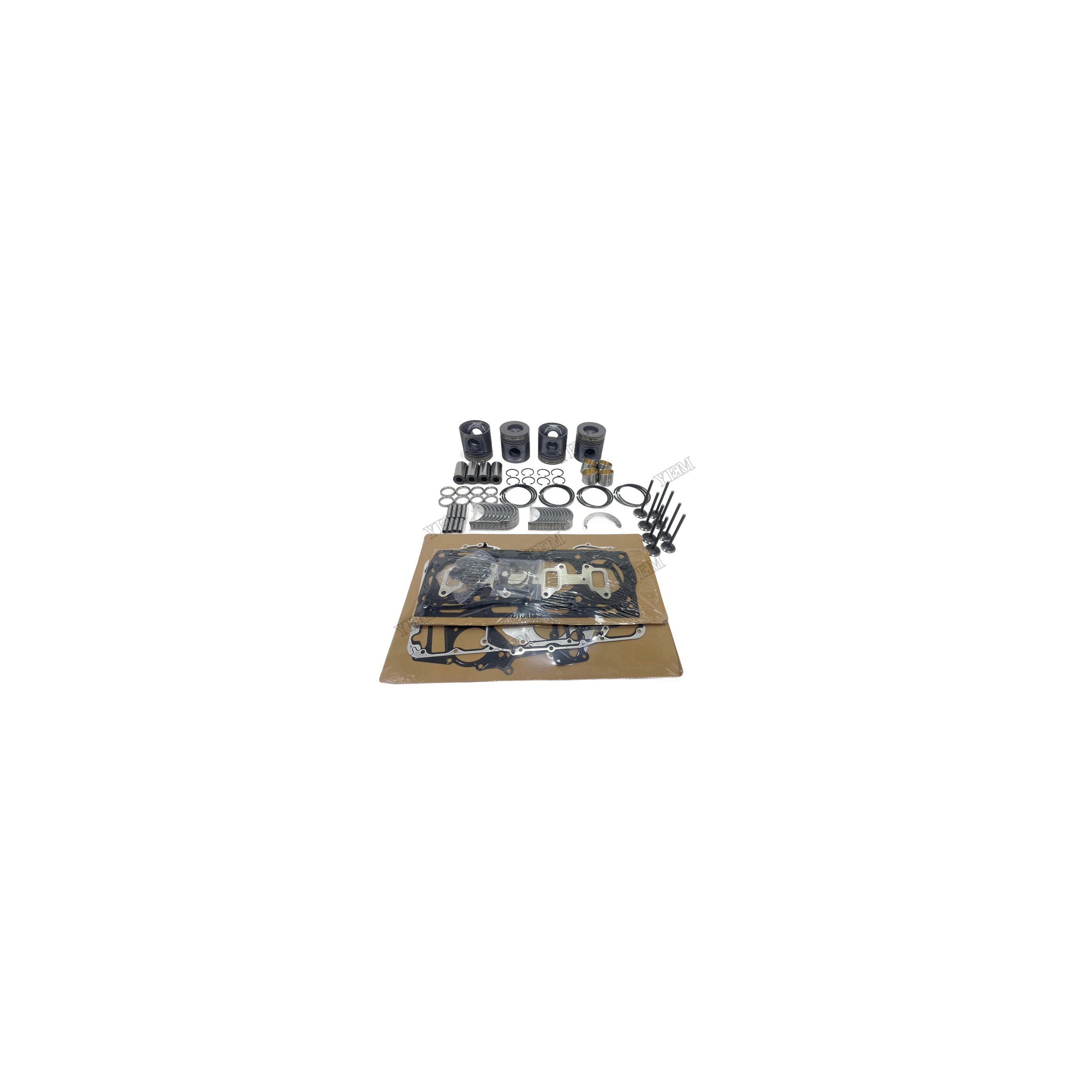 3054 Rebuild Kit With Full Gasket Kit Piston Rings Bearing Valves Fits for Caterpillar Diesel Engine Parts
