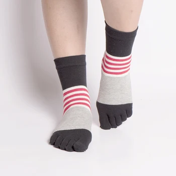 MIRISI Casual Dress Socks Vivid Color Business 5 Toe sock