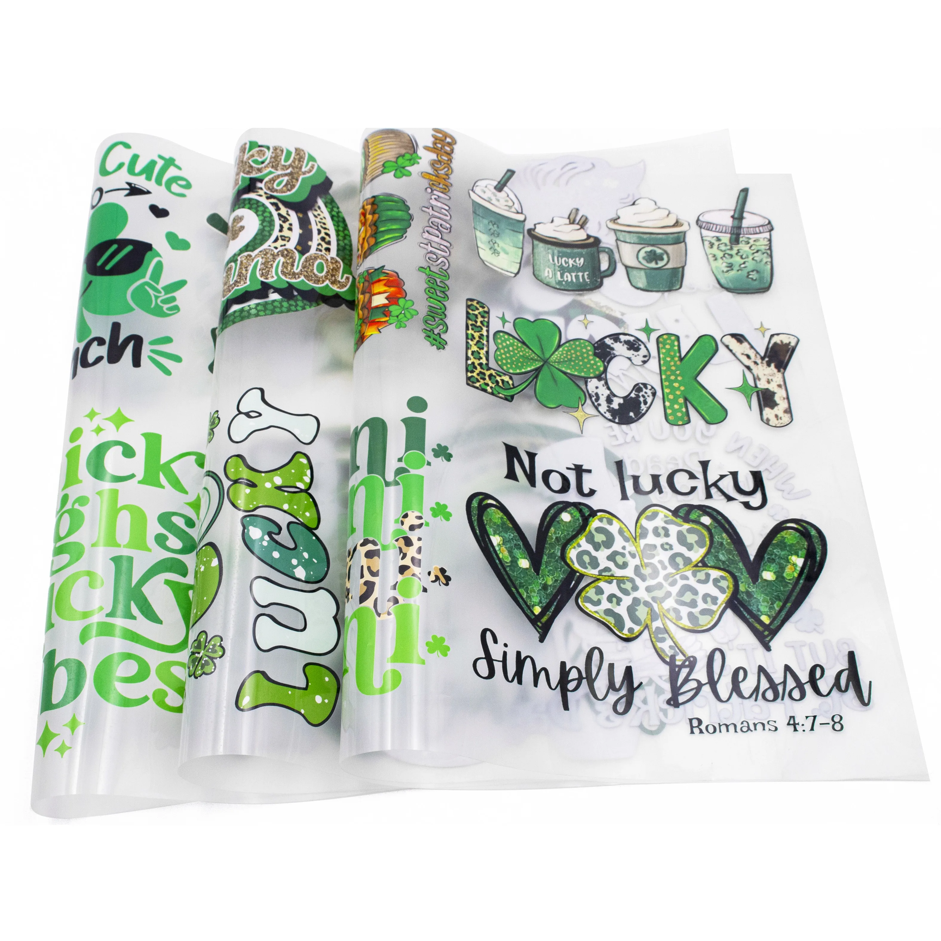 Clear Plastic Film Hot Peel Screen Print Heat Transfer Sticker Dtf