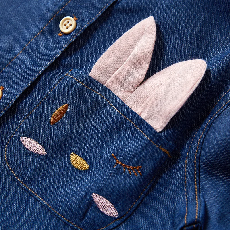 253 платье для девочек; Новинка; Осенняя Модная стильная одежда с персонажами из мультфильмов, комплект: джинсовая рубашка + сетчатая кружевная юбка комплект одежды из 2 предметов, костюмы для девочек, детский зимний комбинезон комплект детской одежды с р