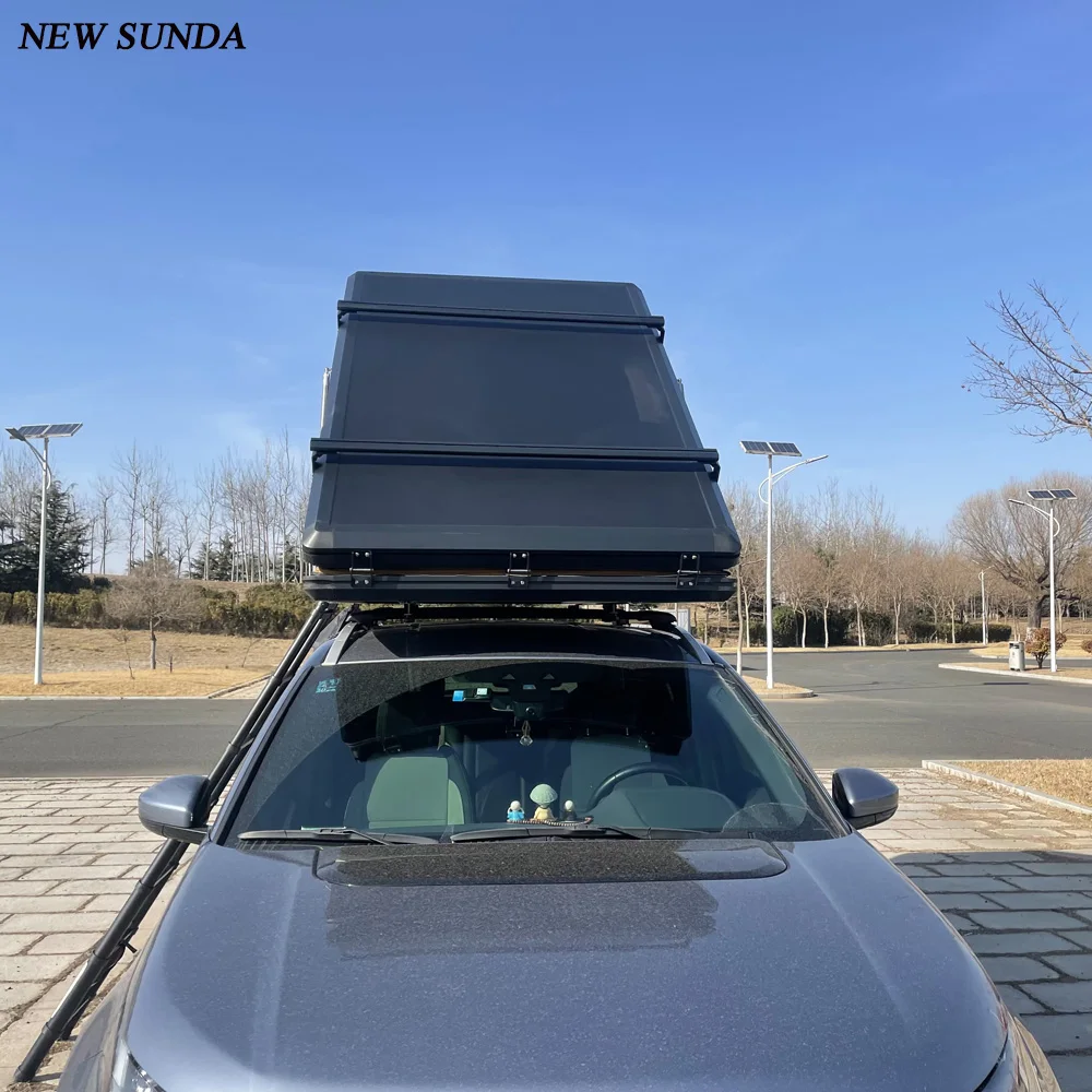 Aluminium Triangle Shell Camping SUV Car Roof Top Tent Hard Shell Cover ...