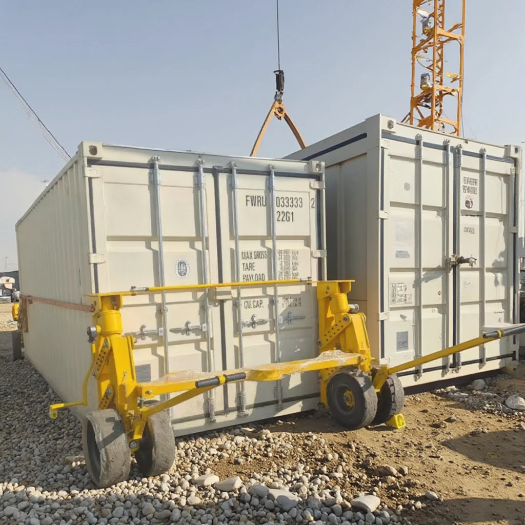 Container Wheel Jacks Container House Wheels LC - 40 Precision Lifting Jacks Container Mobile ...