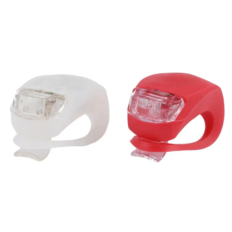 Clover 1 компл. Бесплатный образец дешевый 2 светодиодный цветной велосипедный задний фонарь Безопасность водонепроницаемый резиновый силиконовый велосипедный фонарь