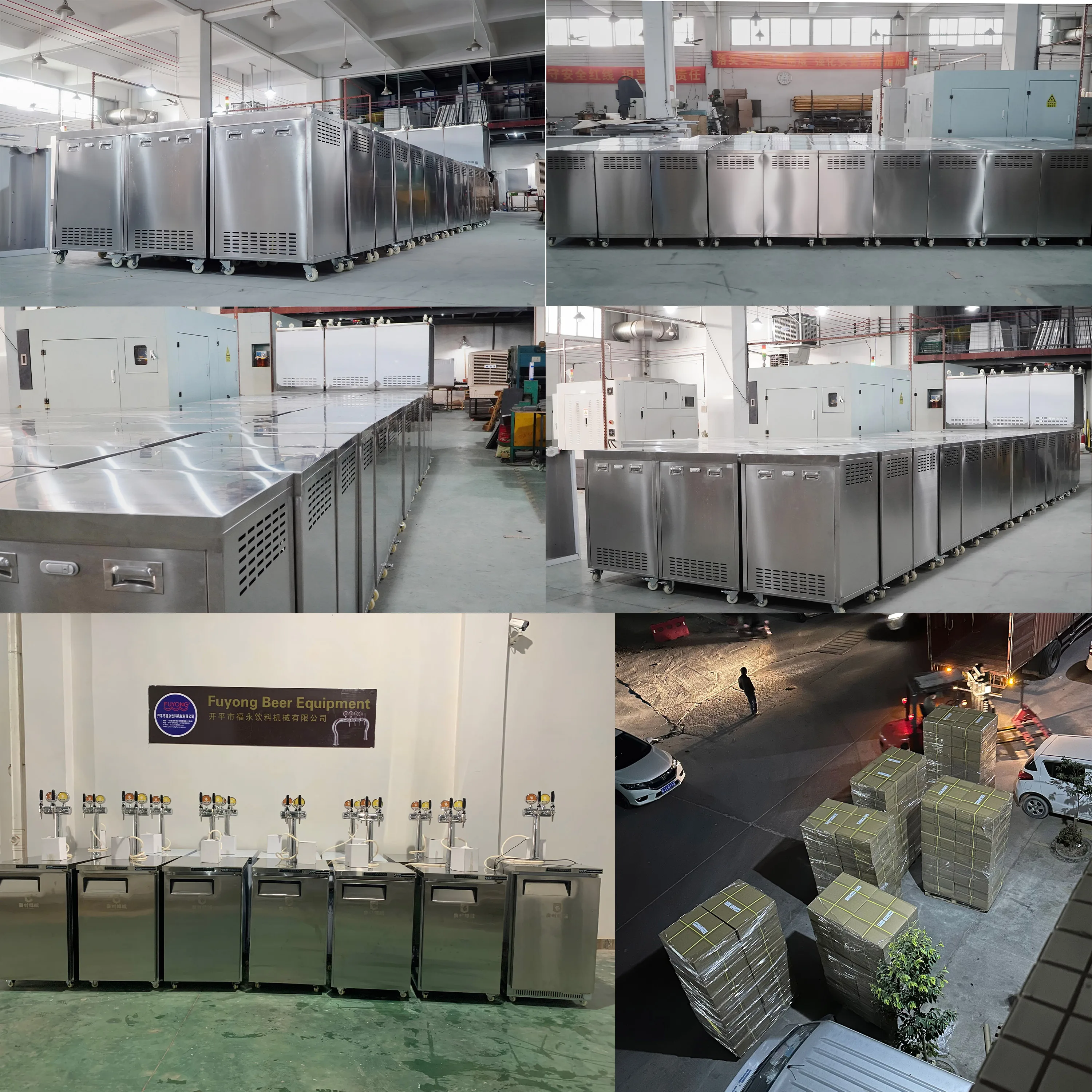 Fuyong Cocktail Party Kegerator Beer Dispenser Dual Cooling Draft Beer ...