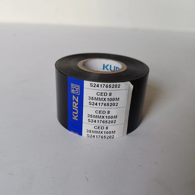 CED8 35mm*100m High Temperature Resistant Steam Cooking Resistant Freeze Resistant PVC Heat Transfer Coding Machine Ribbon