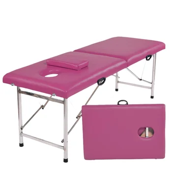 Wholesale Foldable Aluminum Massage Table Portable SPA Salon Bed for Facial Beauty Modern Design for Bedroom Use