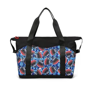 Custom Luxury Brand Travel Duffle Bags High Capacity Hand Luggage Suitcases  Men Women's Leisure Fitness Gym Use