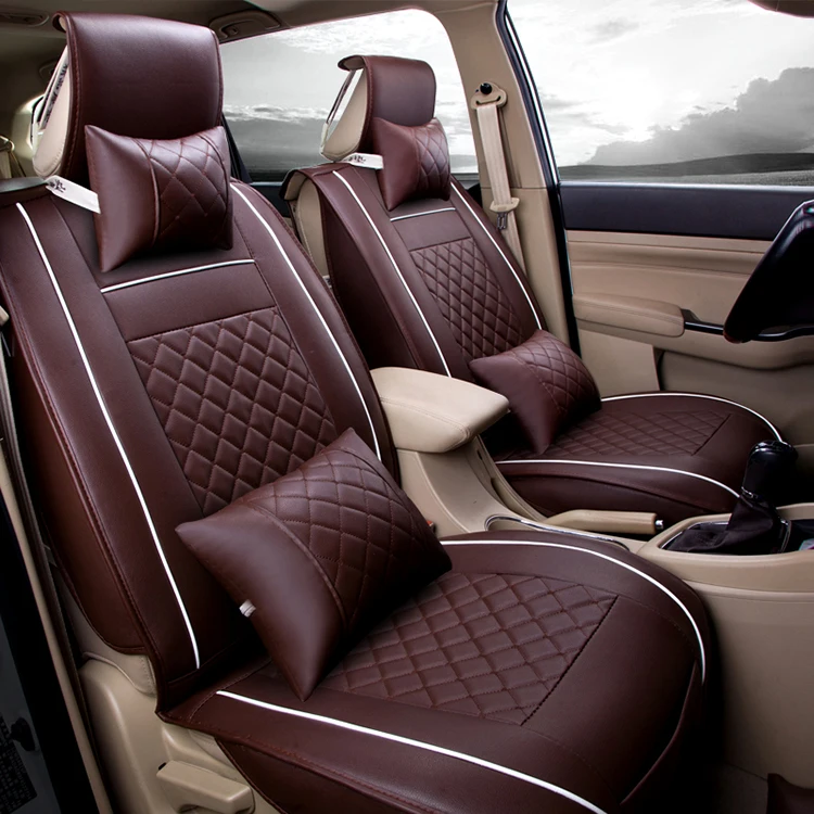 New 2022 Designer 9D Well Fit Custom Wholesale Black and White Car Seat Covers Full Set Luxury for Hyundai Elantra