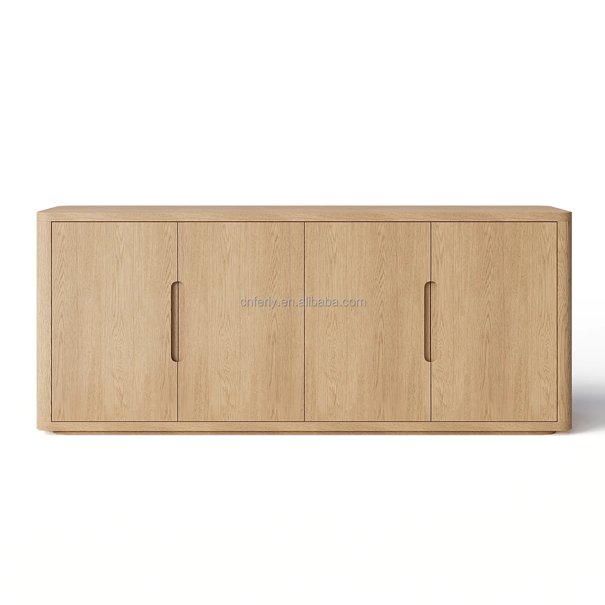 Роскошный современный дубовый 4-дверный сервант мебель для гостиной в американском стиле домашняя столовая массивные деревянные