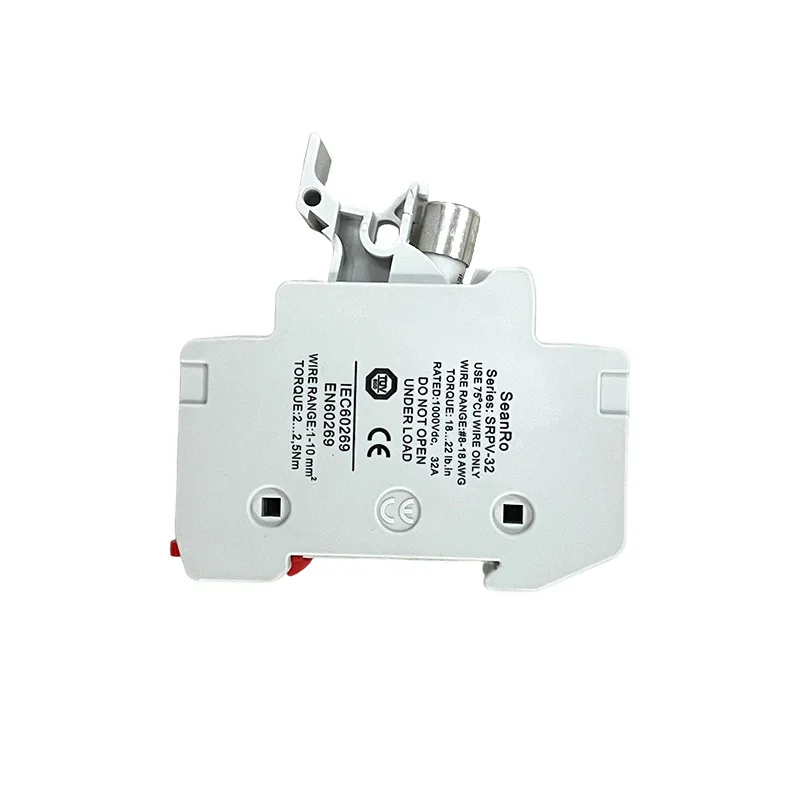 SeanRo держатель предохранителя на Din-рейку и предохранитель на солнечной батарее PV DC 1000 в 1-30 А 30 А, fusibles, термофарфоровый предохранитель с основанием