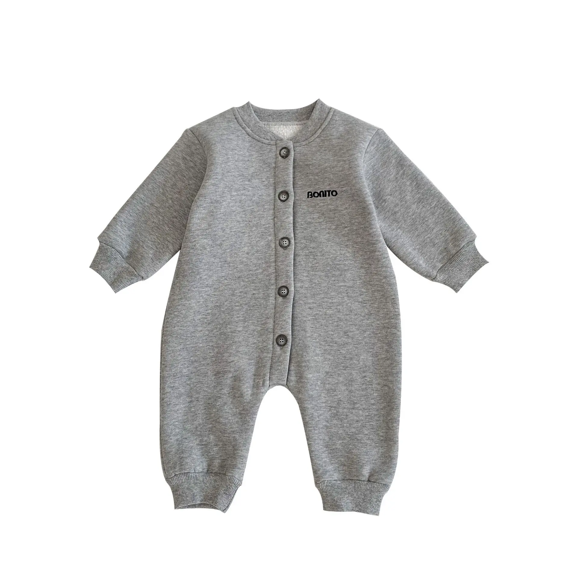 Shop Our Newborn Clothes Casual Winter Baby Solid Color Bodysuit