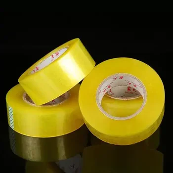 China factory direct sales super transparent BOPP tape high quality natural rubber packing tape single-sided large roll