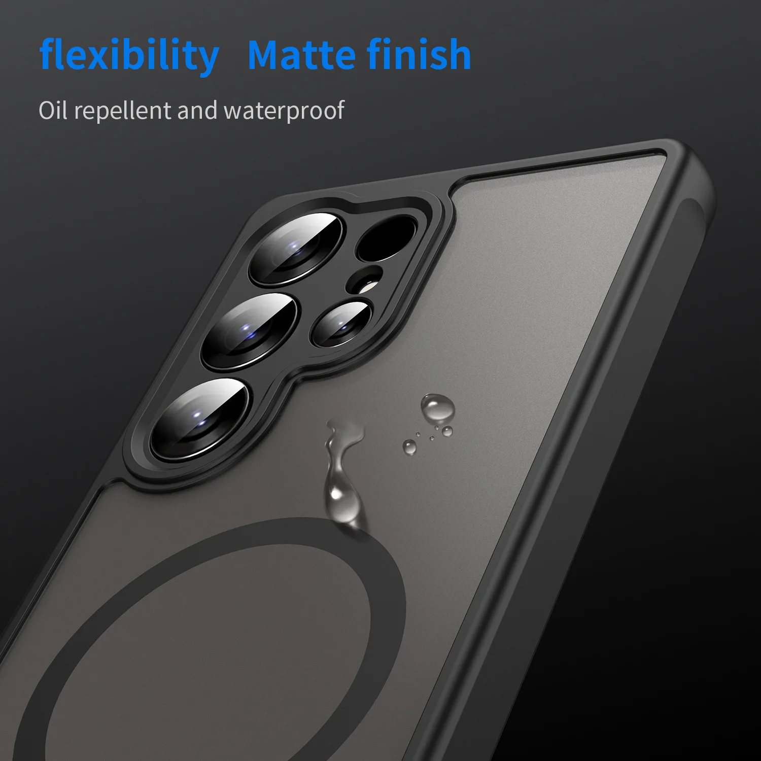 product laudtec skin sensitive magnetic phone case matte semi transparent premium creative protective case for samsung s25 edge ultra-5