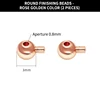 P2788 Perline di finitura rotonde: colore oro rosa