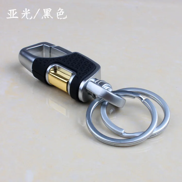 New Fashion Men's Car Waist Hanging Metal Keychain, Metal Key Ring