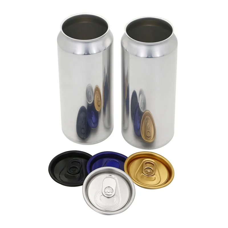 Custom 355ml 473ml 330ml Aluminum Cans with Dia202 B64 Sot Easy Open End Lid for Beer Coffee Soda Beverage Packaging Can