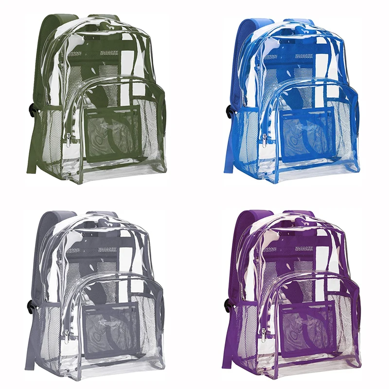 Clear Pvc Backpack Factory Quality Guarantee Waterproof School ...