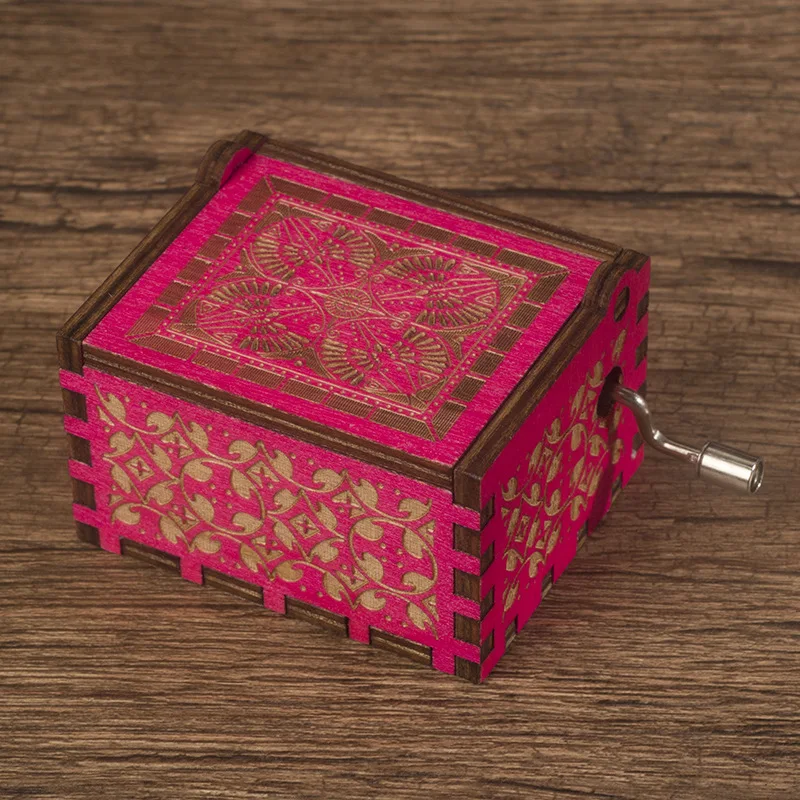 Factory Mini Wood Custom Music Boxes Mechanism Movement Hand Crank Music Box