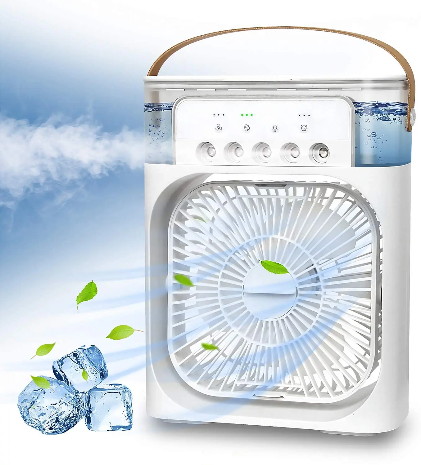 2021 Verkaufsschlager: USB-Luftkühler mit Nebelfunktion, Mini-Tischventilator, 3 Geschwindigkeitsstufen, elektrisch, aus Kunststoff, für den Haushalt_voghion.com