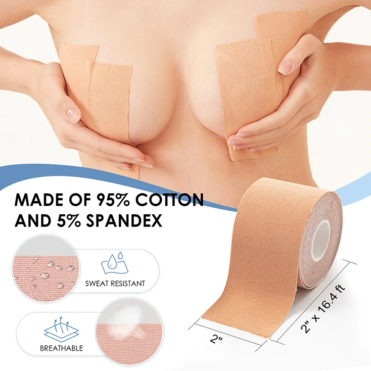 Custom Packaging 5cm 7.5cm 10cm Waterproof Invisible Adhesive Women Breast Push Up Lift Up Bra