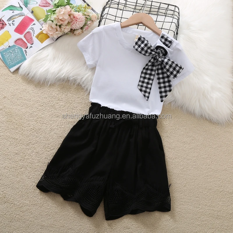 2022 children's wear women's T-shirt set high quality factory direct sales