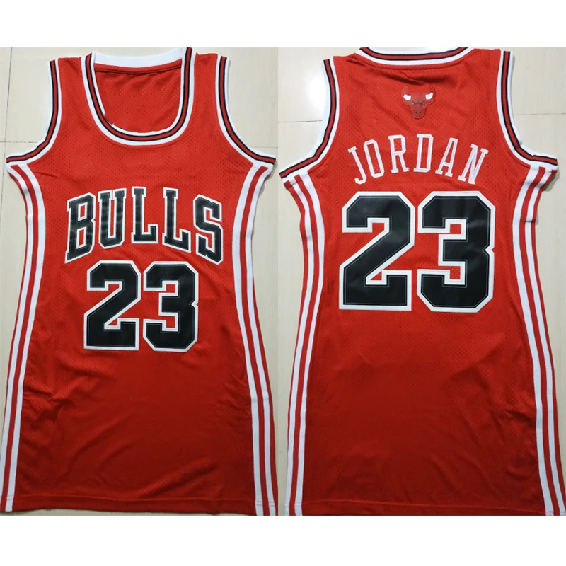 Chicago Bulls Basketball Jersey Dress Top Quality Embroidery