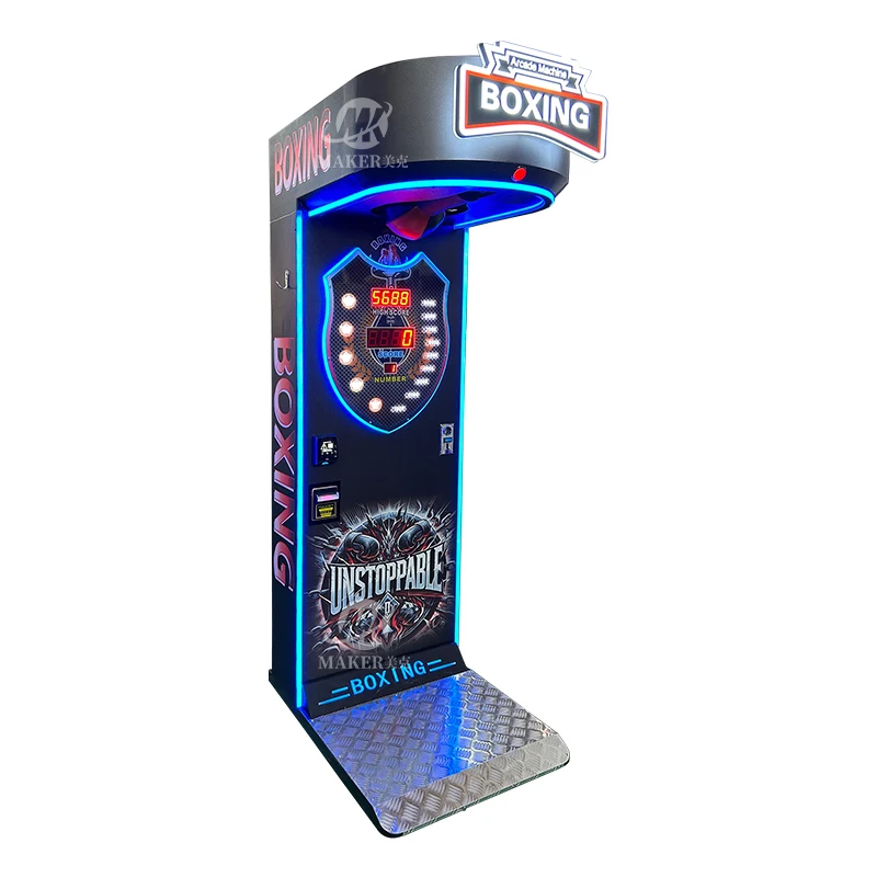 Coin Operated Boxing Punch Machine - Maker Arcade Boxer Game for