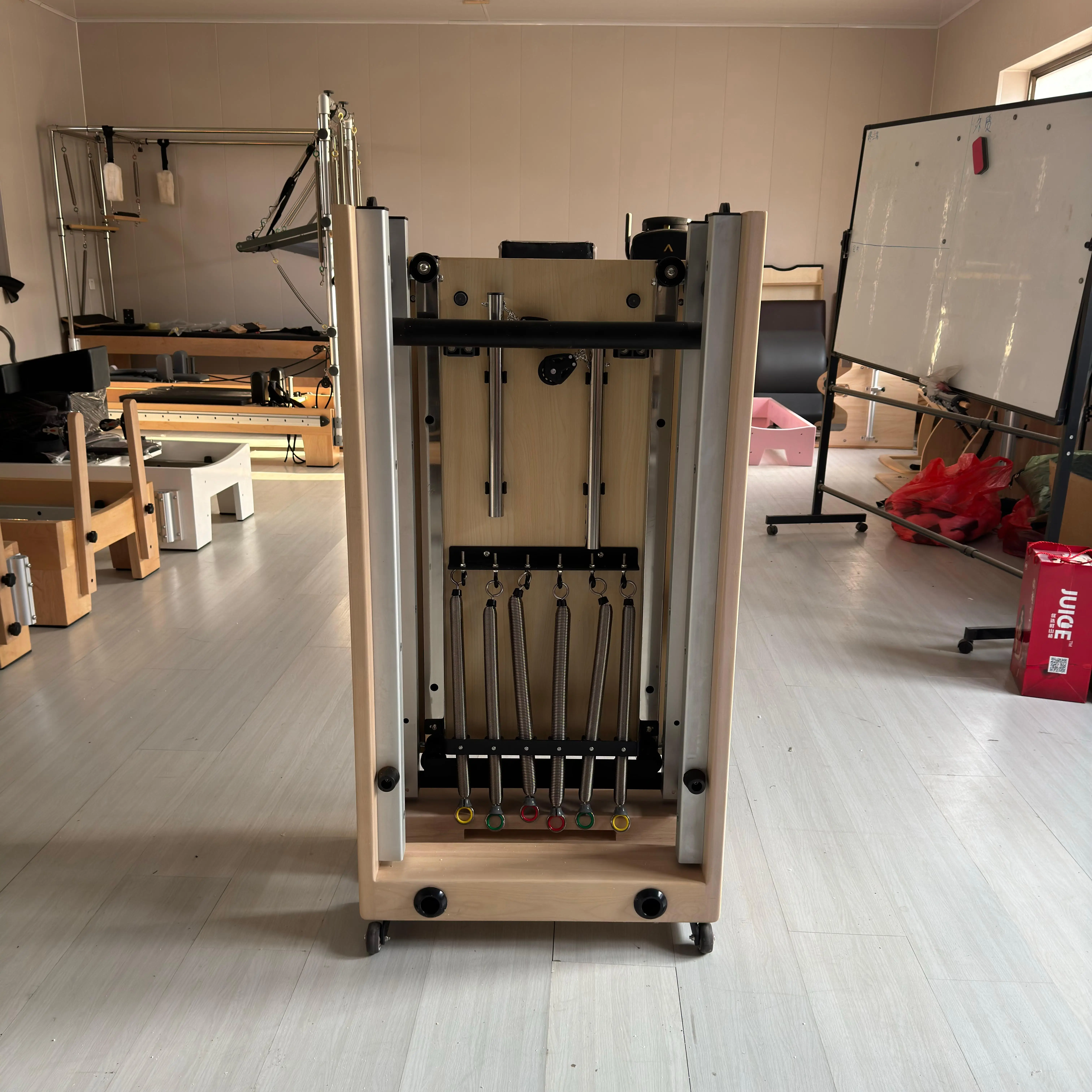 新品ウッドフォルダブルピラティスリフォーマー セット ウッドピラティスリフォーマー新品