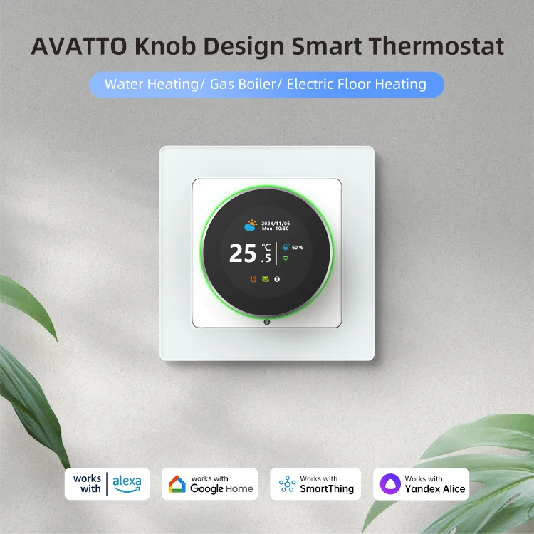 AVATTO Wifi Wireless Thermostat Smart Room Temperature Controller Water Heater/Gas Boiler/Electric Underfloor Heating Thermostat