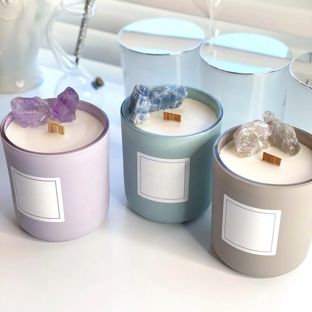 2023 Luxury Custom Private Label Velas Bougies Home Decoration Crystal