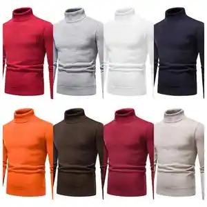 Men's High-quality 100% Cotton Loose Woven Sweater. Breathable Casual Wear with Front Logo. Pattern Promotion