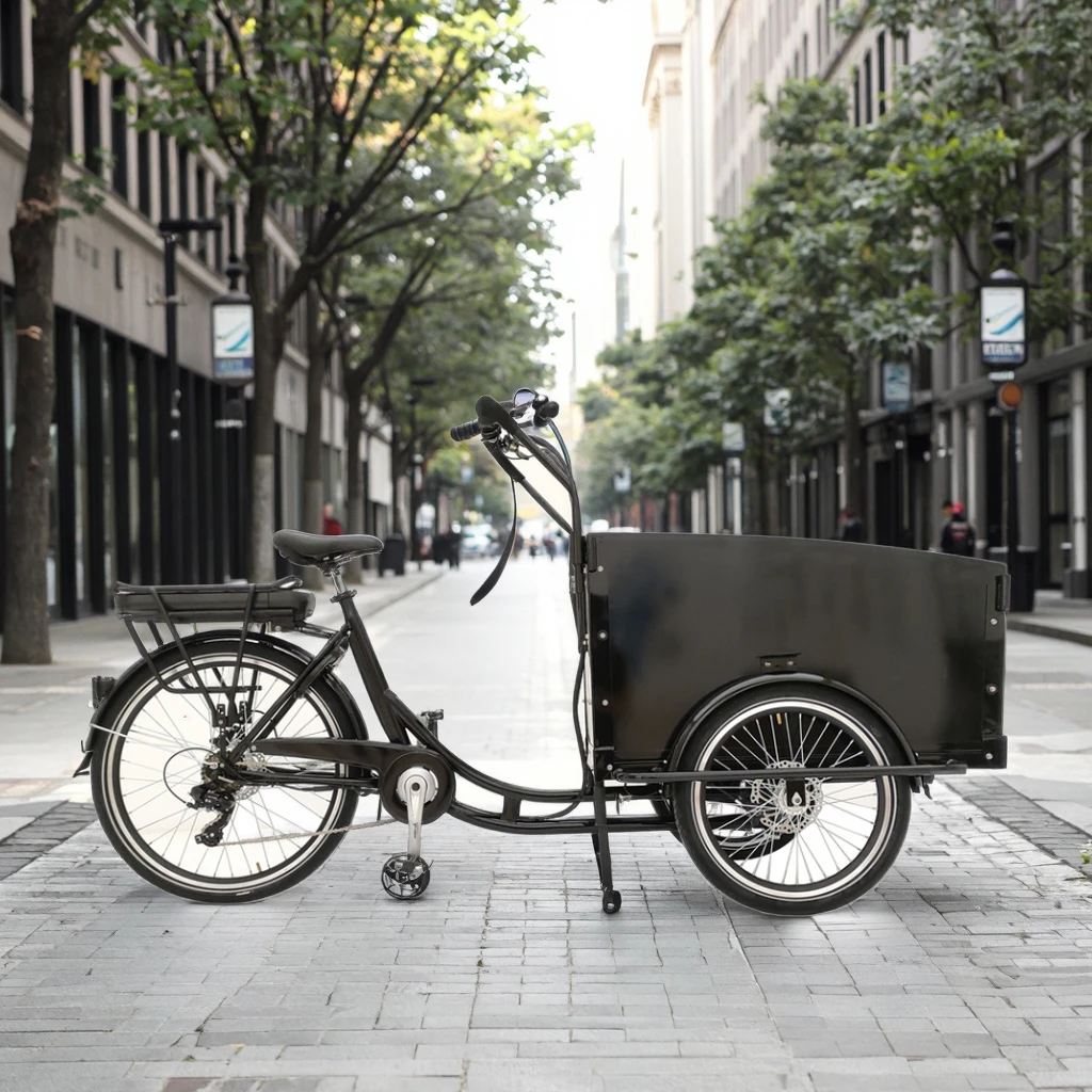 Steel Cargo Bike Europe Warehouse 7-Speeds Electric Cargo Bike