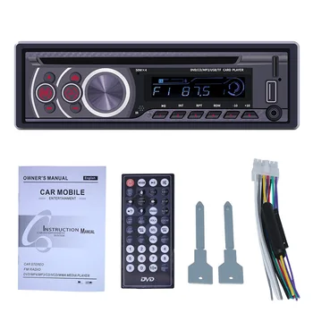 Universal 1 Din BT Car Stereo MP3 Player 1din Autoradio CD VCD DVD AUX USB FM Radio Auto Audio Car Player