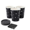 Moon star set-8 pcs 7 plate-8 pcs 9 plate-8 pcs cup-25 straws