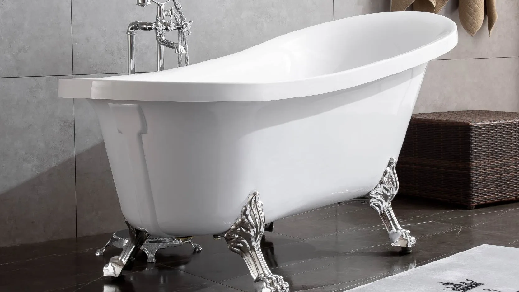 Stylish Doubleended Clawfoot Bathtub For A Rejuvenating Soak Round