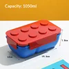 1050ml rectangular red