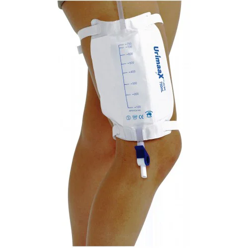 Disposable 750ML Urine Leg Bag With Cross(T-tap) Valve manufacture