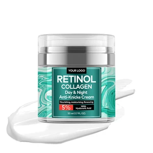 Collagen Glycerin Retinol Hyaluronic Acid Rejuvenating Cream Lightweight Formula for Deep Hydration Wrinkle Repair Moisturizing