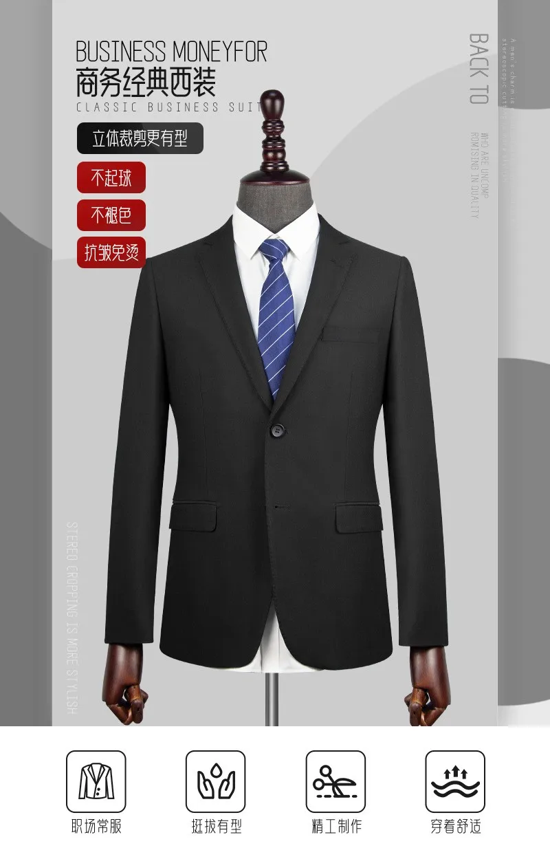 2024 New style breathable comfortable anti-wrinkle business men suit custom mens suit details