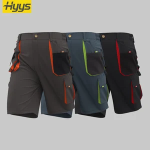 New Summer Short Work Clothes Pants Multi Pockets Wear Resistant Workshop Trousers for Men Workwewar