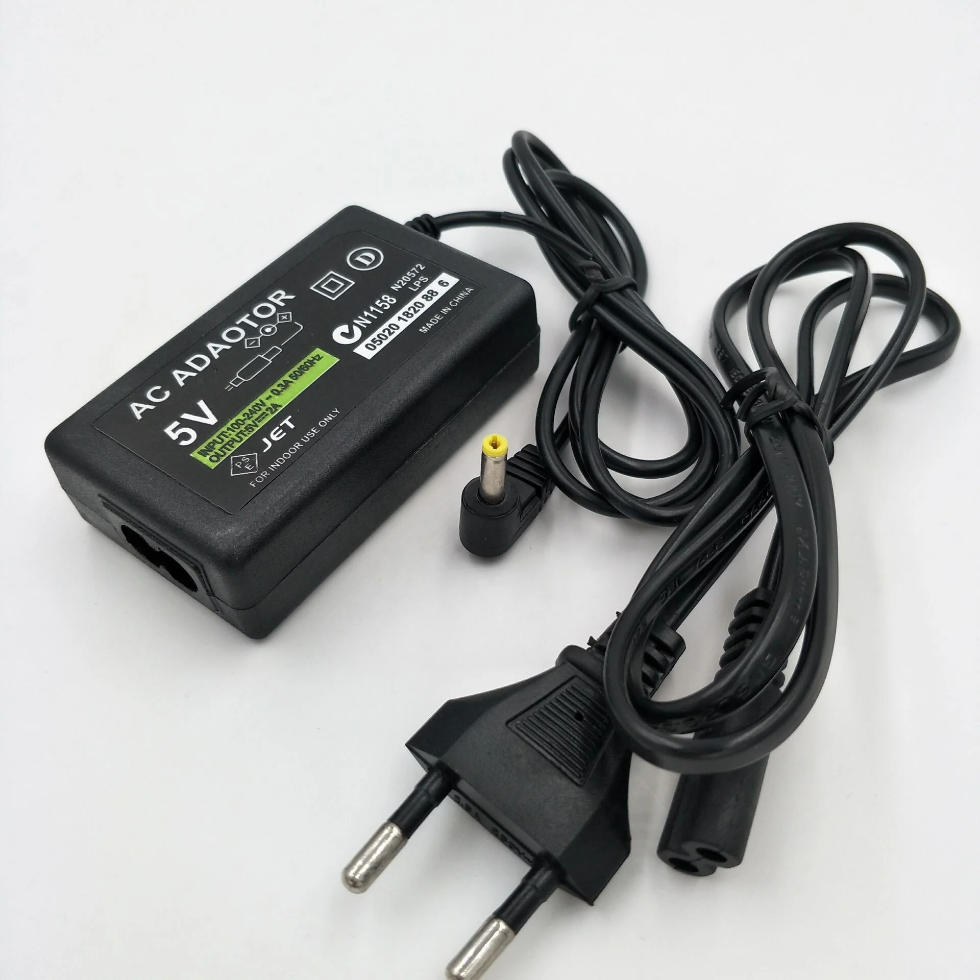 PSP用5V ACアダプター、家庭用壁掛け充電器、電源コード、ソニー
