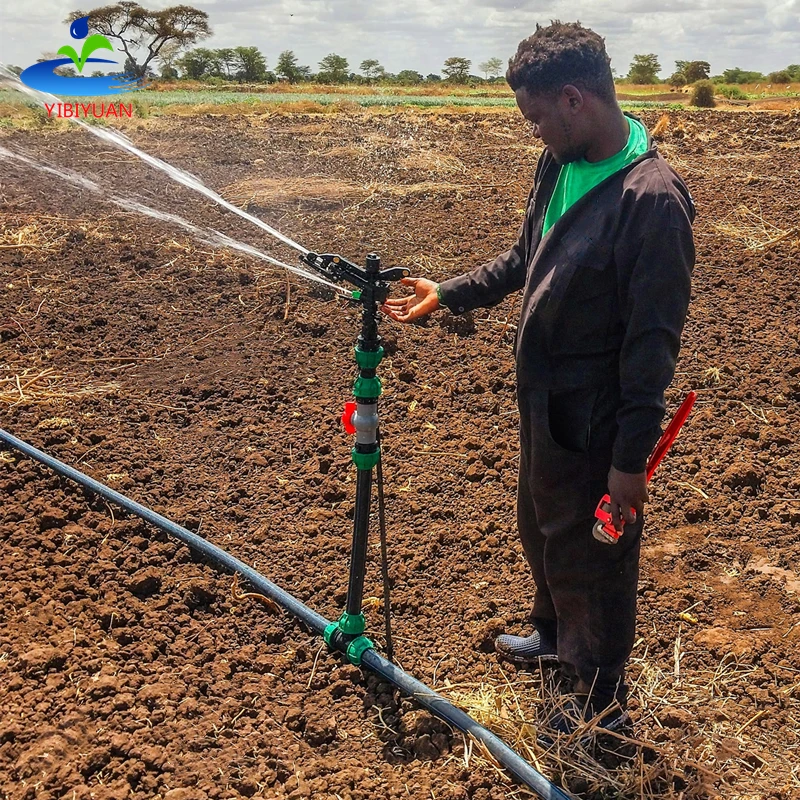Grass Agricultural Garden Sprinklers Irrigation System Rotary 1/2″ Sprinkler with Stand Plastic Impact Sprinkler Agricole