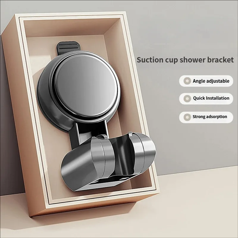 Universal No-Drill Adjustable Shower Head Holder