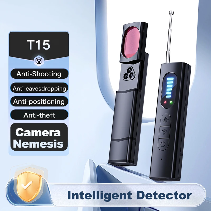 New Upgrade Smart Detector T15 Infrared Camera Detection More Compact Detect Locator Anti Positioning with Alarm Anti Theft