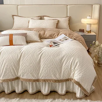 Arabic linen bedding sets 4 pieces comforter sheet winter set cedar bed luxury buy comforter sets customized eco-friendly