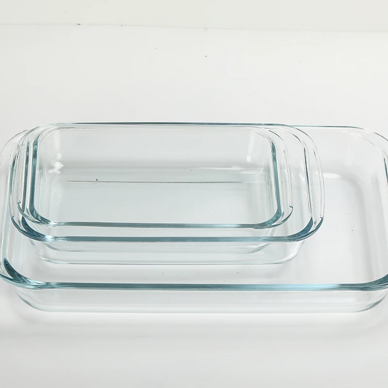 1l 1.6l 3l Glass Baking Dish For Oven Glass Pan For Cooking Dish