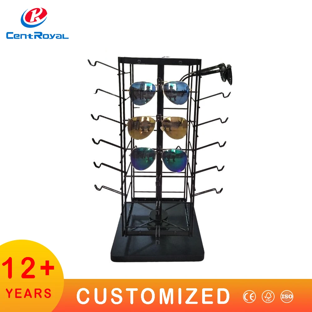 Shopping Mall Metal Countertop Sunglasses Display Rack Optical Display Optical Display Stand