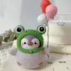 Frog and little penguin keychain gift
