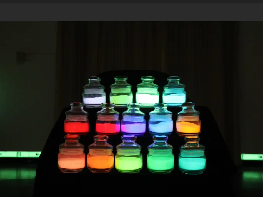 Shop Luminous car paint powder luminescent pigment emits light in dark powder luminescent pigments used in car paint-Detailed Image 2