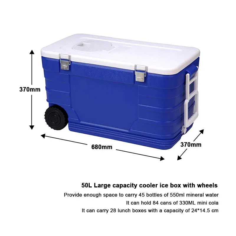 Low Temperature Refrigeration Cold Chain Transport Blood Thermal Type Vaccine Carrier Carry Plastic Cooler Box